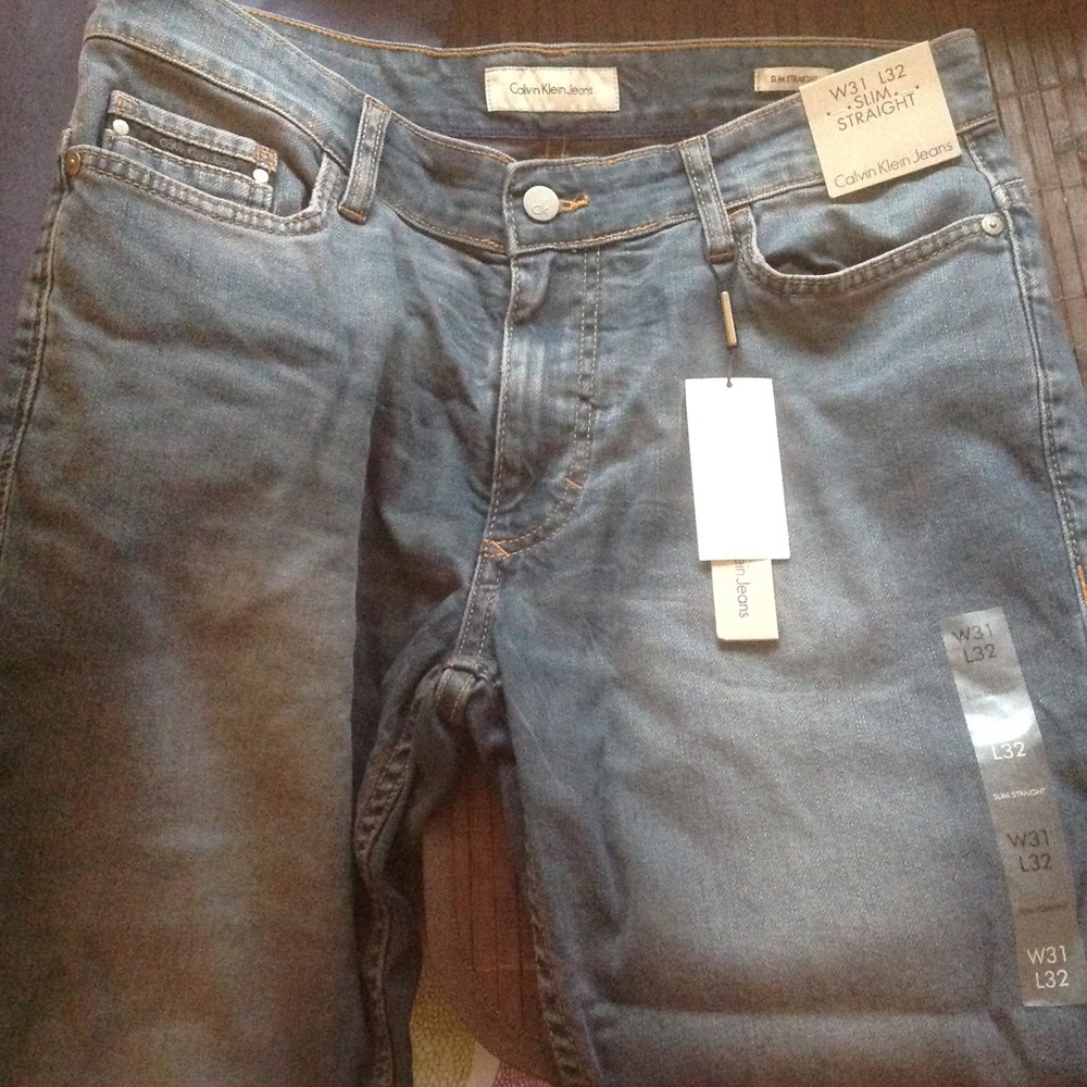 Calvin Klein slim straight jeans